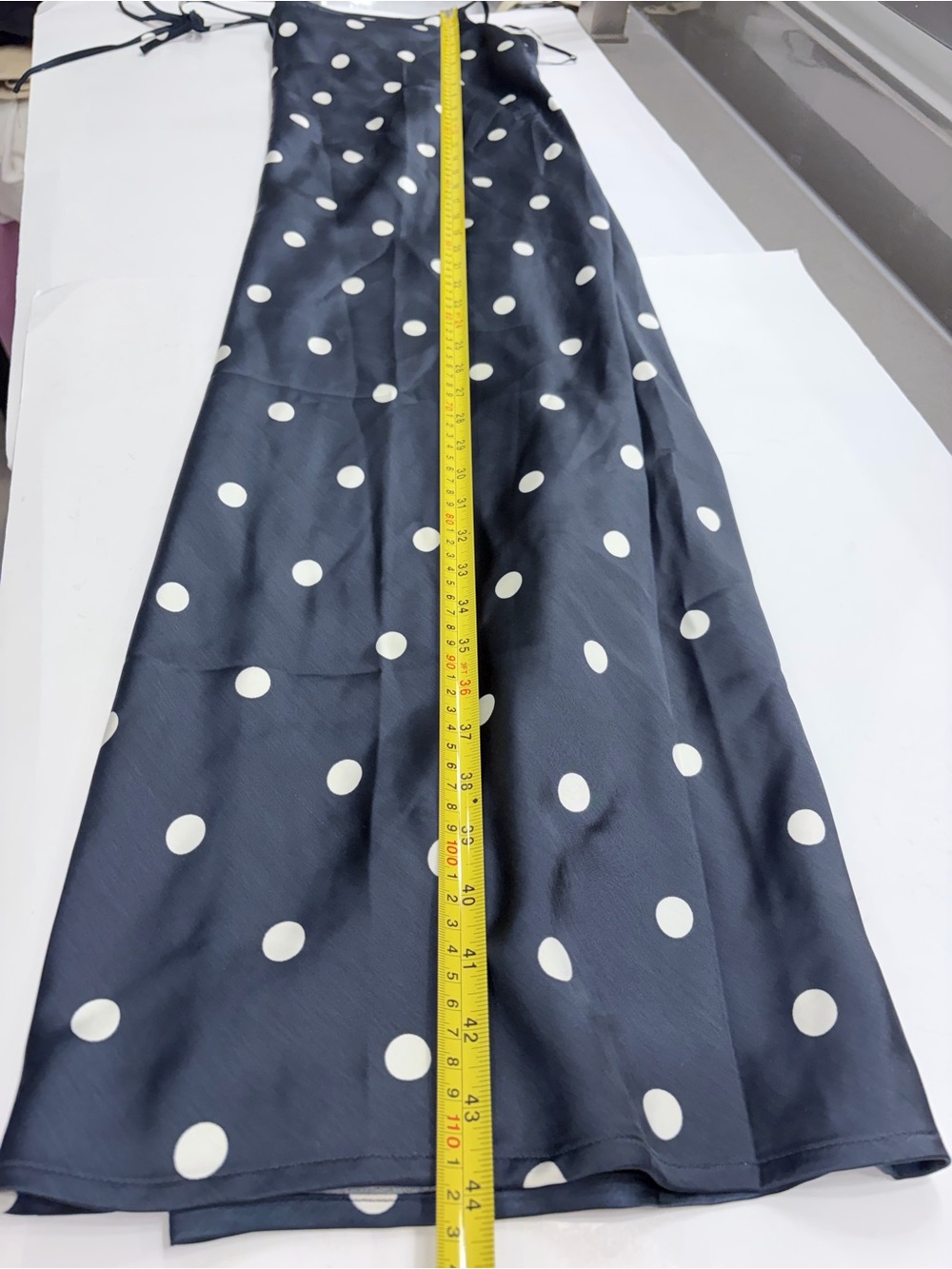 NWT Old Navy The Occasion Navy Polka Dot Slip Dress L Petite - Picture 9 of 10